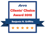 Avvo Clients' Choice Award 2018 | Benjamin N. Griffitts | 5-star